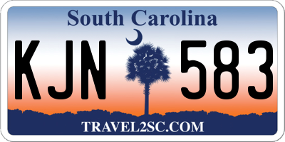 SC license plate KJN583