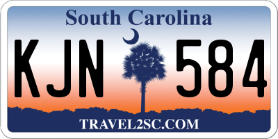 SC license plate KJN584