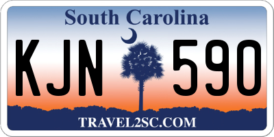 SC license plate KJN590