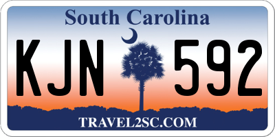 SC license plate KJN592