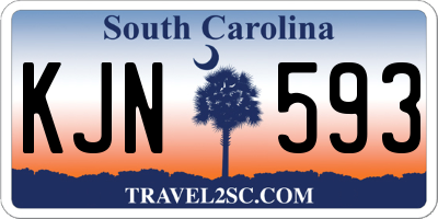SC license plate KJN593