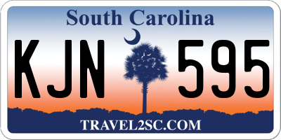 SC license plate KJN595