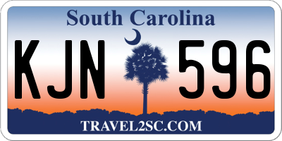 SC license plate KJN596