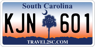 SC license plate KJN601