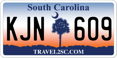 SC license plate KJN609