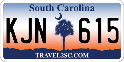 SC license plate KJN615