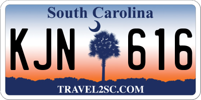 SC license plate KJN616