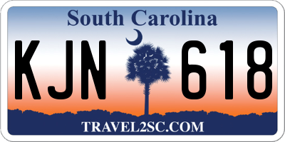 SC license plate KJN618