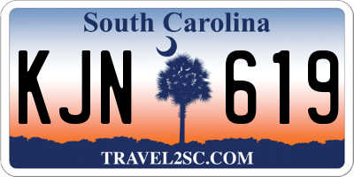 SC license plate KJN619