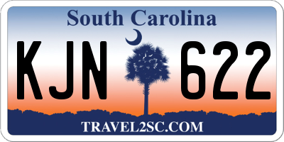 SC license plate KJN622