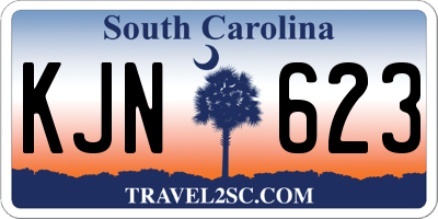 SC license plate KJN623