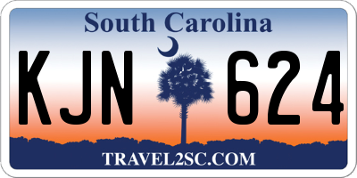 SC license plate KJN624