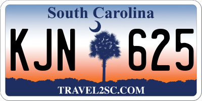 SC license plate KJN625