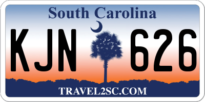 SC license plate KJN626