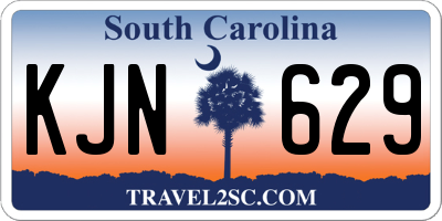 SC license plate KJN629