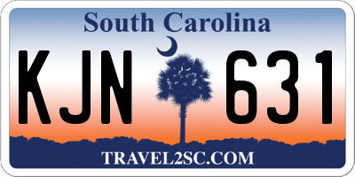 SC license plate KJN631
