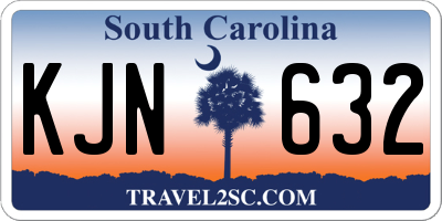 SC license plate KJN632