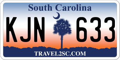 SC license plate KJN633