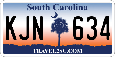 SC license plate KJN634