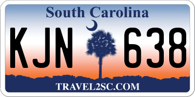 SC license plate KJN638