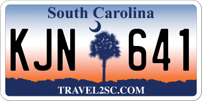 SC license plate KJN641