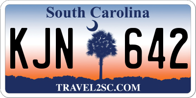 SC license plate KJN642