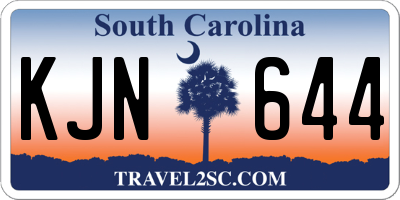SC license plate KJN644
