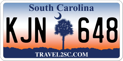 SC license plate KJN648