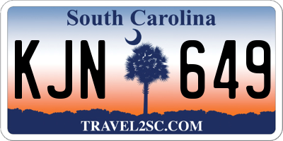 SC license plate KJN649