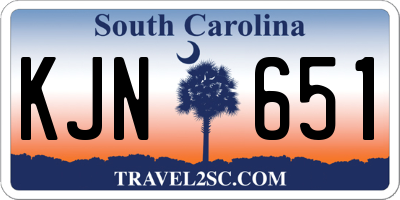 SC license plate KJN651