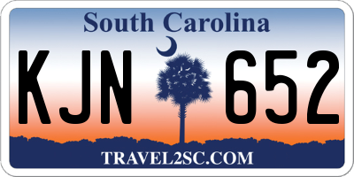 SC license plate KJN652