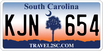 SC license plate KJN654