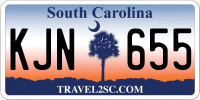 SC license plate KJN655
