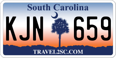 SC license plate KJN659
