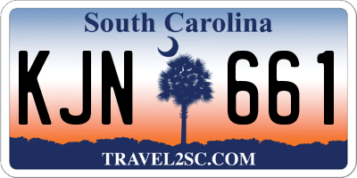 SC license plate KJN661