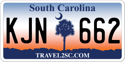 SC license plate KJN662