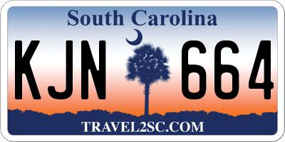 SC license plate KJN664