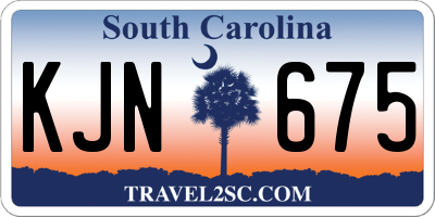 SC license plate KJN675