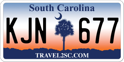 SC license plate KJN677