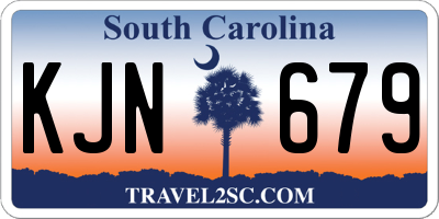 SC license plate KJN679