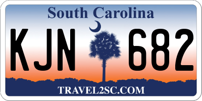 SC license plate KJN682