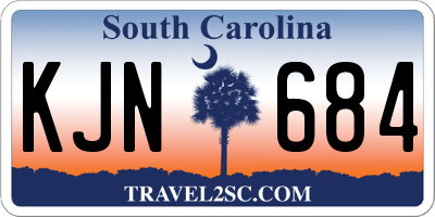 SC license plate KJN684