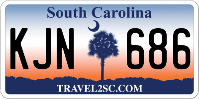 SC license plate KJN686
