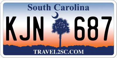 SC license plate KJN687