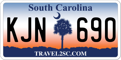 SC license plate KJN690