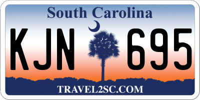 SC license plate KJN695