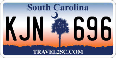 SC license plate KJN696
