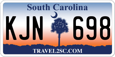 SC license plate KJN698