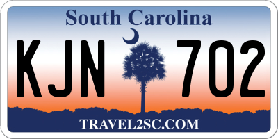 SC license plate KJN702