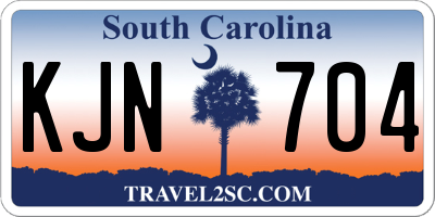 SC license plate KJN704